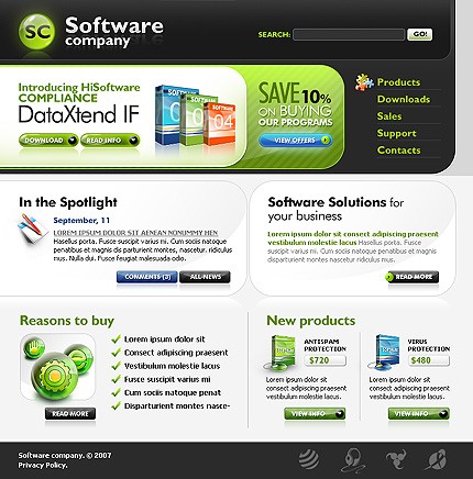  Design Software on 25 Software Web Design Templates