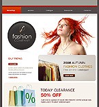 Fashion web site template 17564