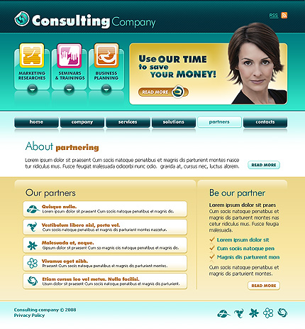 consulting&nbsp;site template