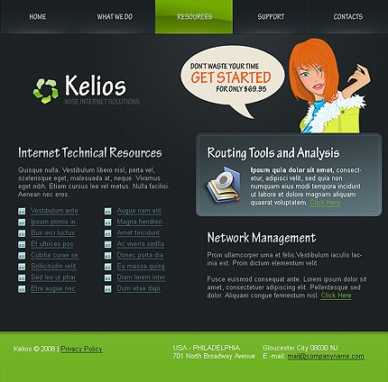 kelios&nbsp;site template