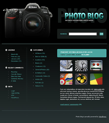 Photo WordPress Theme
