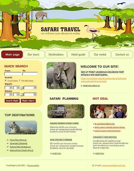 Travel Web Template