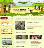 Travel web site template 17990