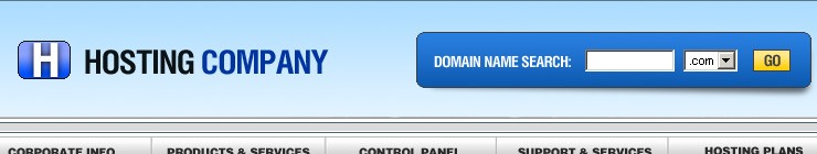 hosting&nbsp;website template