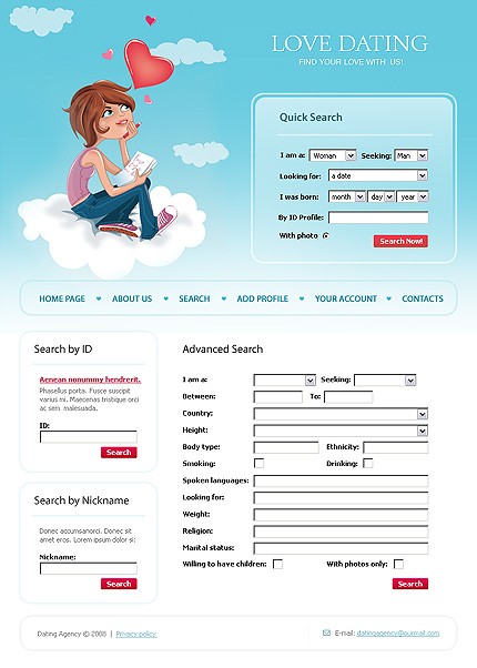 Template #18046, Photoshop Content Page Screenshot