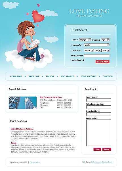 Template #18046, Photoshop Content Page Screenshot