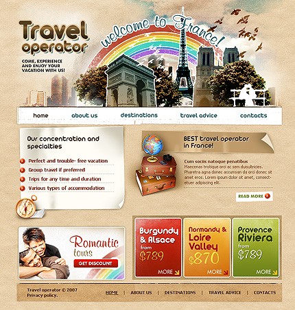 Travel Web Template