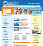 Travel web site template 18384