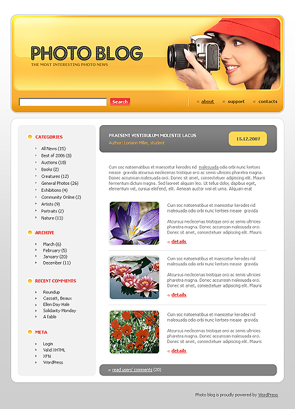 Photo WordPress Theme