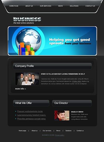 business&nbsp;site template