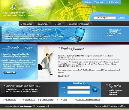 business&nbsp;site template