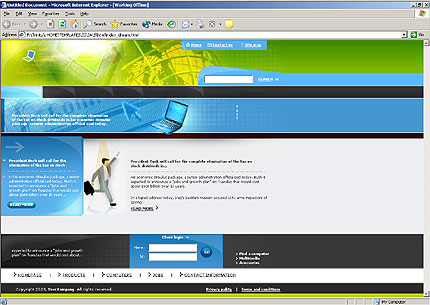 company&nbsp;website template