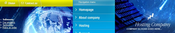hosting&nbsp;website template