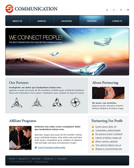 communication&nbsp;site template