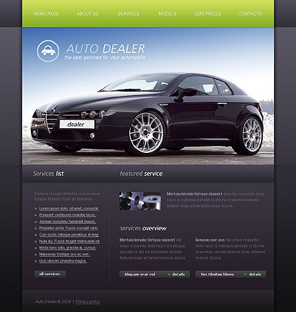 auto&nbsp;site template
