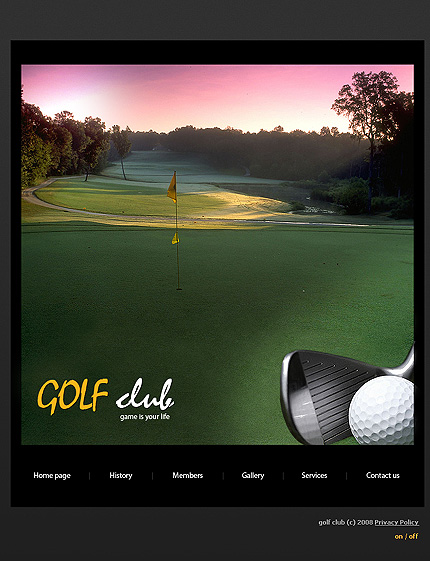Golf Flash Template
