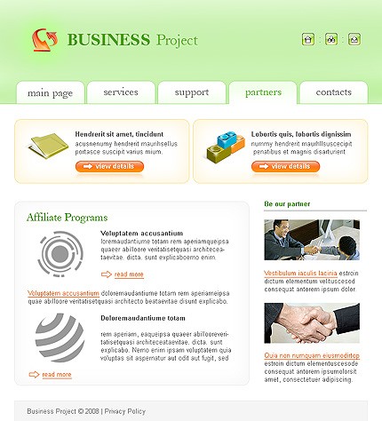 business&nbsp;site template