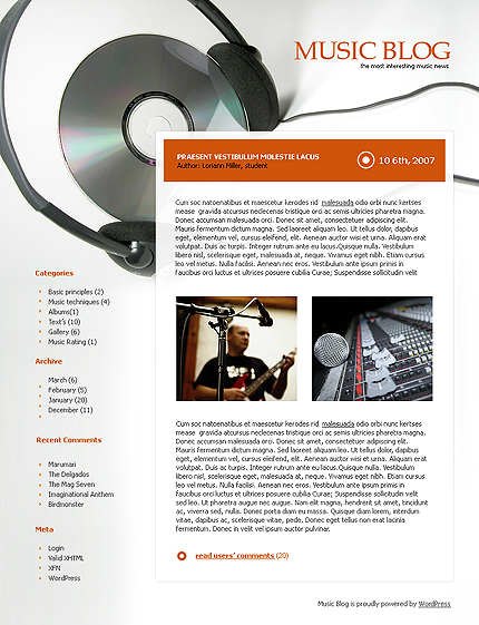 Music WordPress Theme