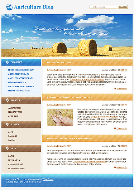 Agriculture WordPress Theme