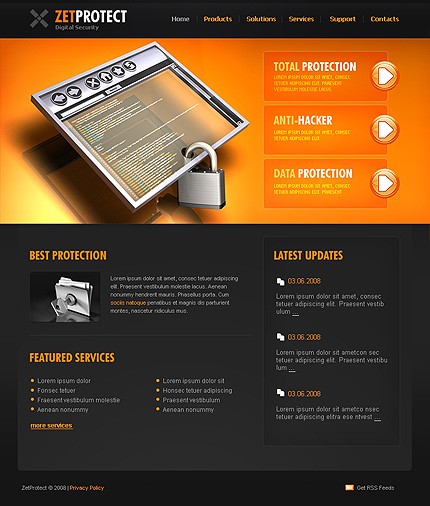 Digital Security Website Template