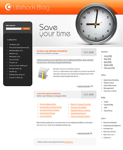Lifehack WordPress Theme