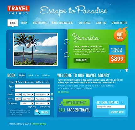 Travel Web Template