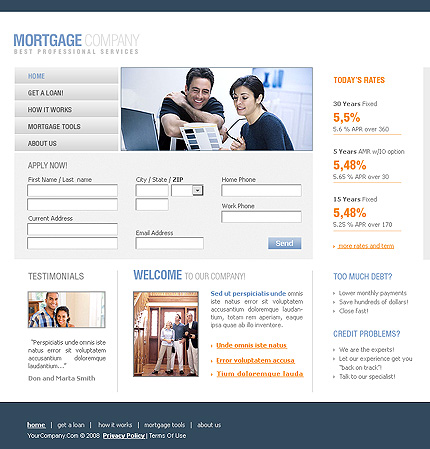 mortgage&nbsp;site template