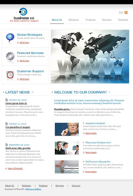 business&nbsp;site template