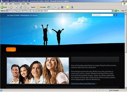 of&nbsp;website template