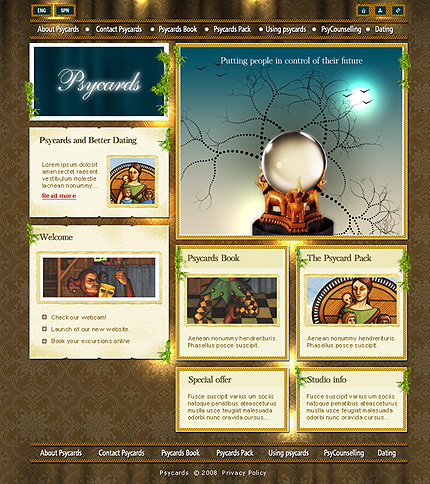 Psycards Website Template