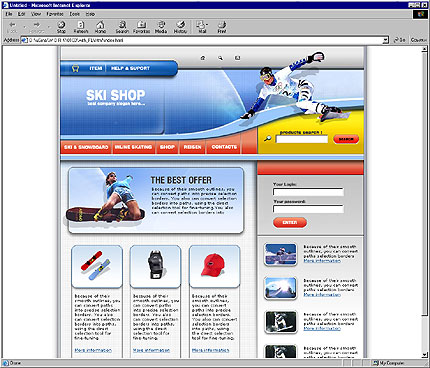 shop&nbsp;website template