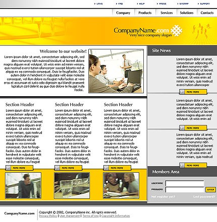 business&nbsp;site template