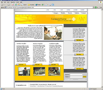 company&nbsp;website template