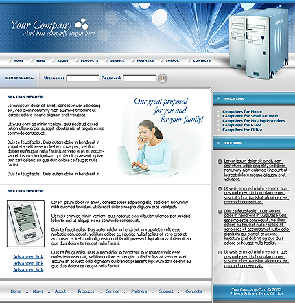 business&nbsp;site template