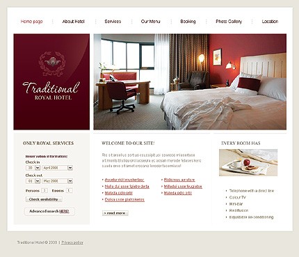 Hotel Web Design Template