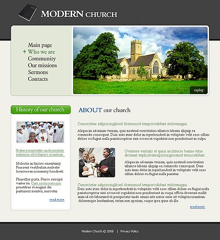 modern&nbsp;site template