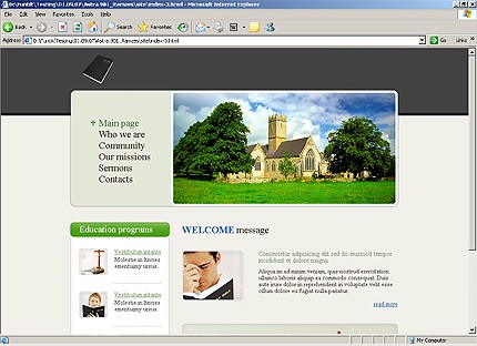 church&nbsp;website template