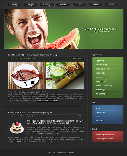Healthy Food WordPress Theme