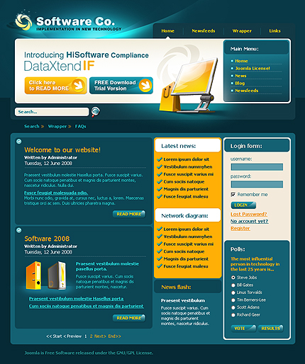 Software Joomla Template