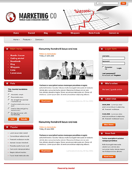 Marketing Company Joomla Template