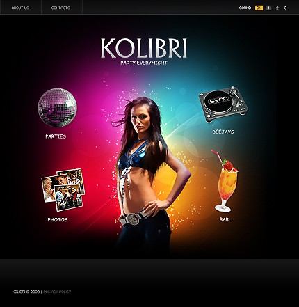 Night Club Flash Template