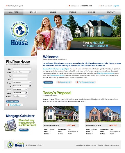 Real Estate Website Template