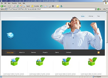 expect&nbsp;website template