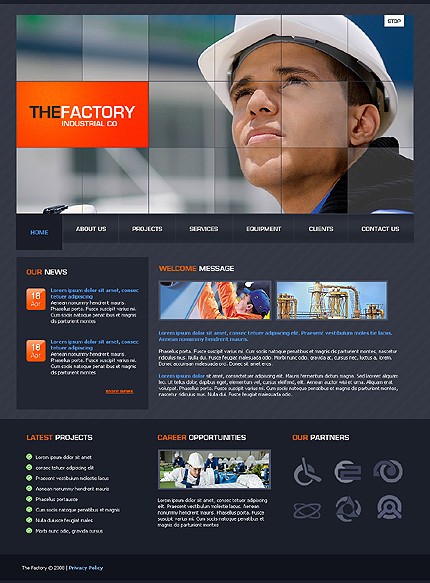 Industrial Website Template