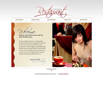 Restaurant Flash Template