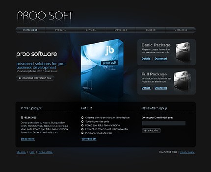 Software Website Template