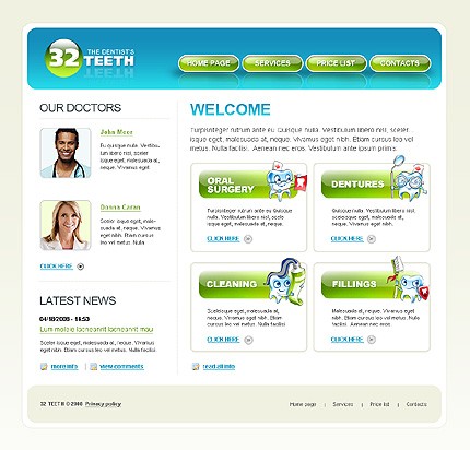 Medical Website Template