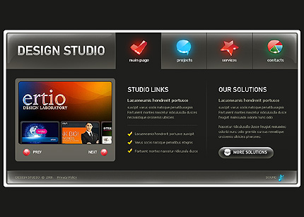 Design Studio Flash Template