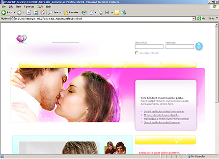 Template #20315, Html Content Page Screenshot