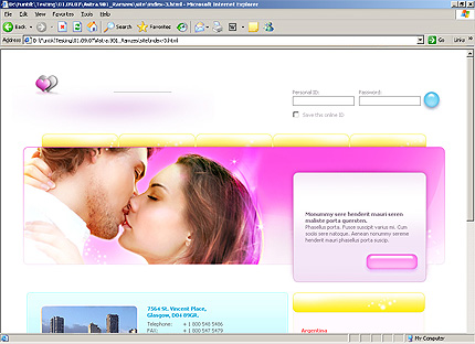 Template #20315, Html Content Page Screenshot